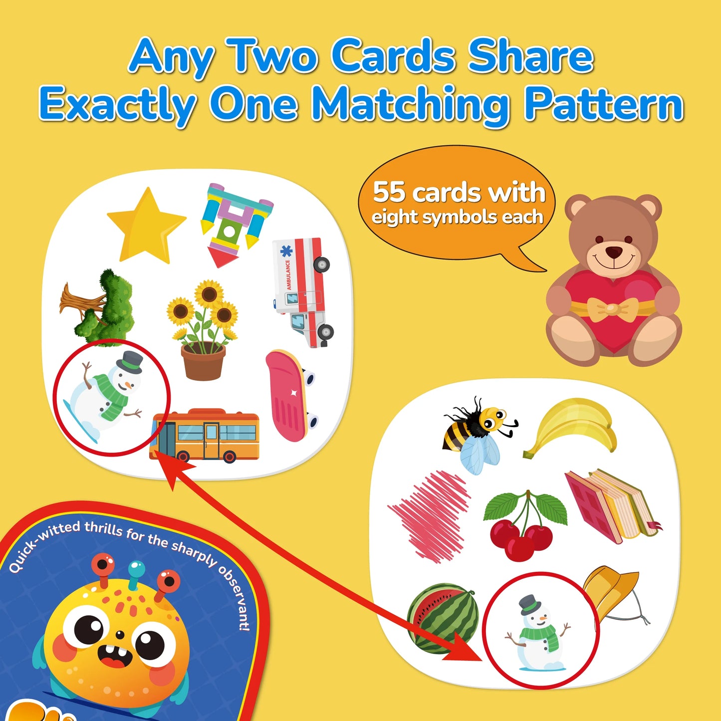 Montessori Pattern Matching & Memory Card Game | Visual Perception & Focus Training Toy