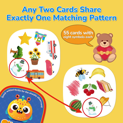 Montessori Pattern Matching & Memory Card Game | Visual Perception & Focus Training Toy