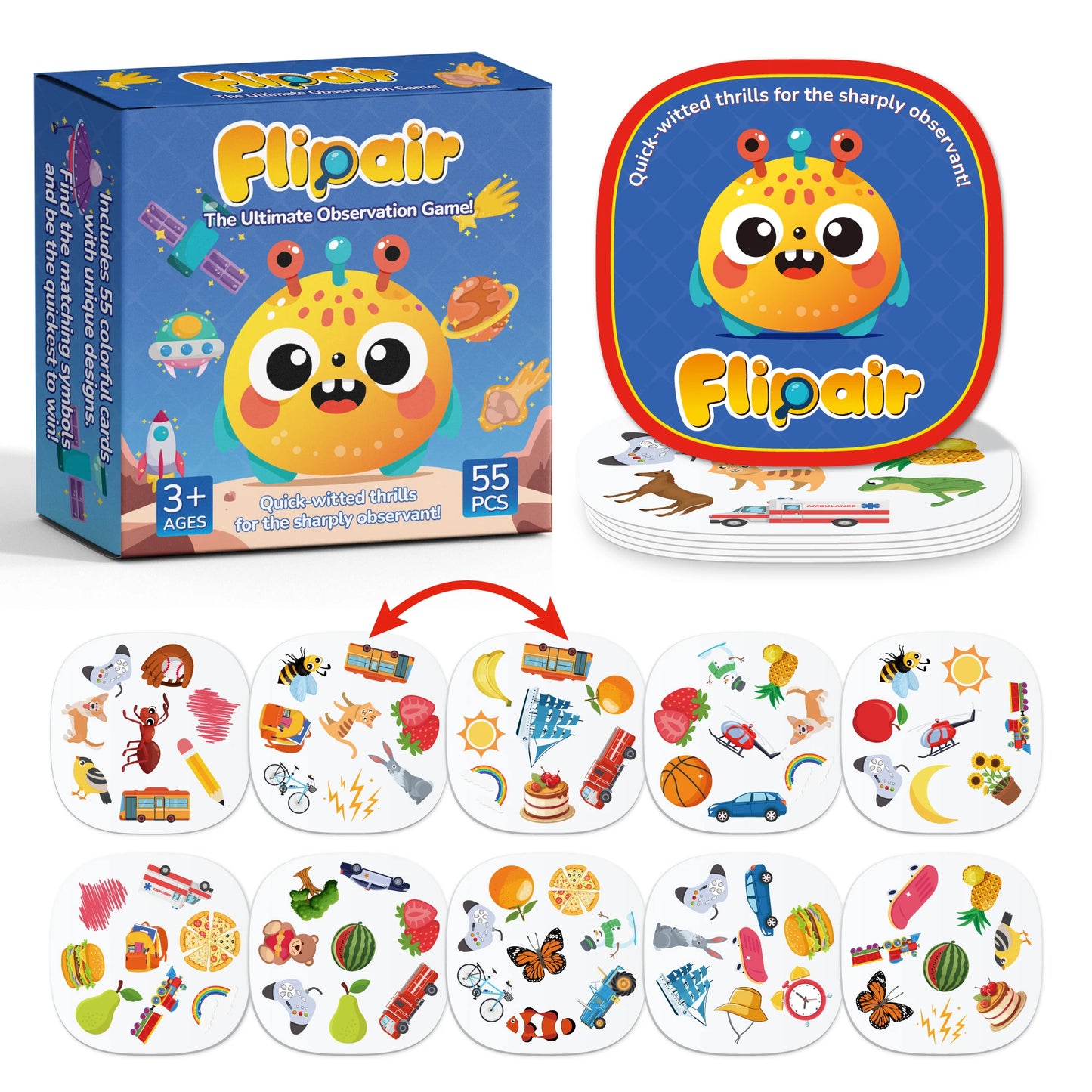 Montessori Pattern Matching & Memory Card Game | Visual Perception & Focus Training Toy