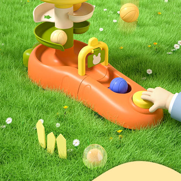 Montessori Ball Drop Tower Toy | Color Sorting & Cause-and-Effect Learning for Toddlers (6–24 Months)