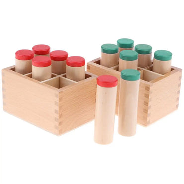 Montessori Sensorial Material Toys - Sound Cylinder Box Set Wooden Toys