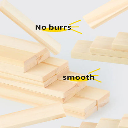 100pcs wooden chips, used for building block construction and DIY creative assembly